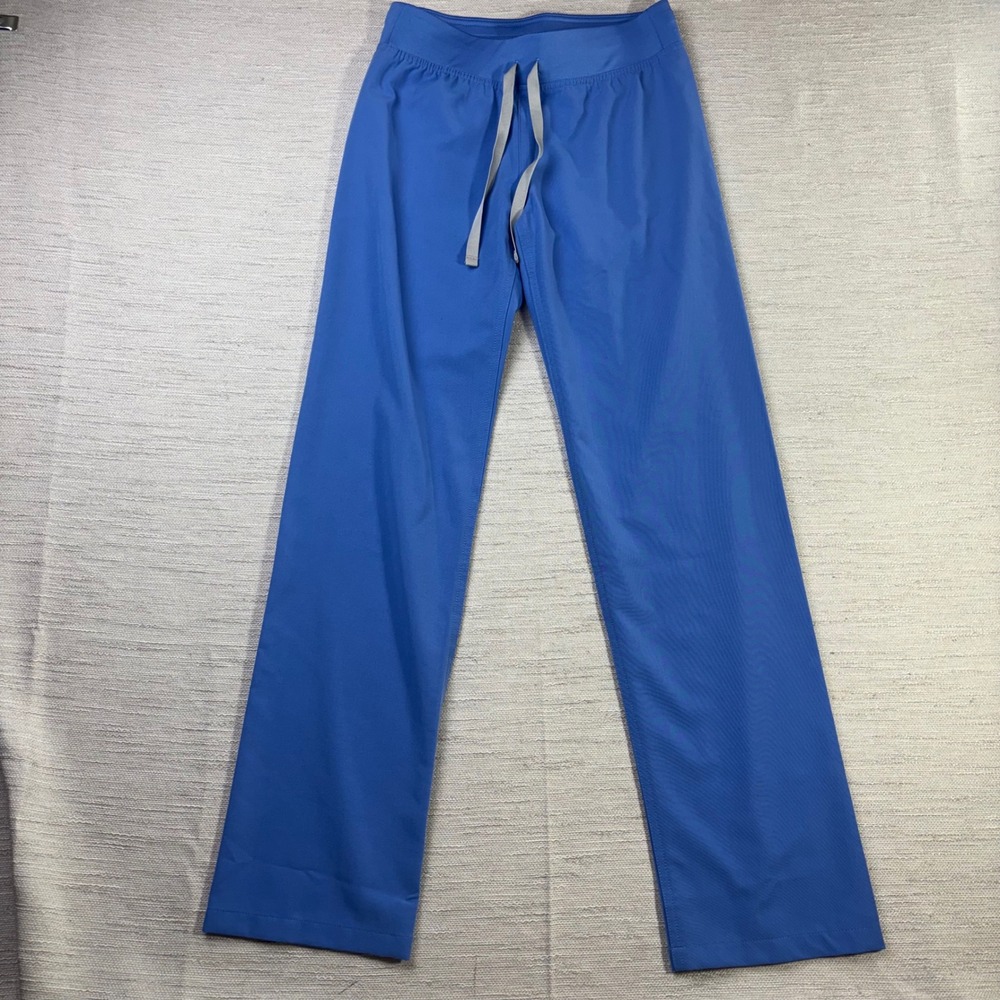 Figs Technical Collection Blue Scrub Pants T21003 XXS Straight Leg Drawstring